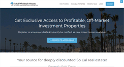 Desktop Screenshot of cawholesalehouses.com